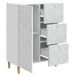 Bufet Alb 66 x 34,5 x 90 cm Lemn prelucrat - WALTI WALTI
