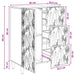 Bufet Alb 66 x 34,5 x 90 cm Lemn prelucrat - WALTI WALTI