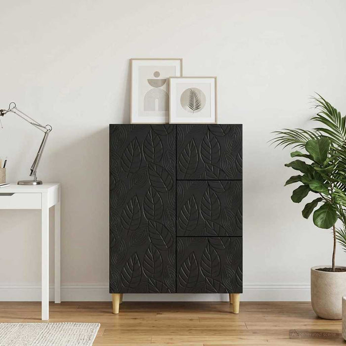 Bufet Negru 66 x 34,5 x 90 cm Lemn prelucrat - WALTI WALTI