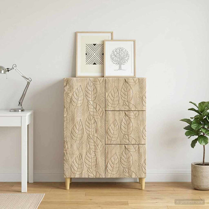Bufet Stejar Sonoma 66 x 34,5 x 90 cm Lemn prelucrat - WALTI WALTI