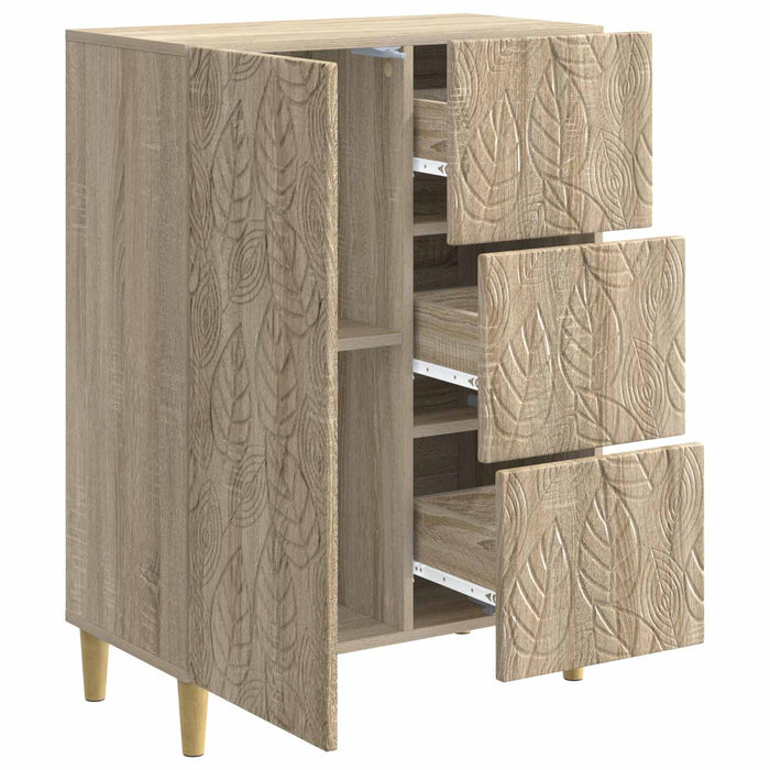 Bufet Stejar Sonoma 66 x 34,5 x 90 cm Lemn prelucrat - WALTI WALTI