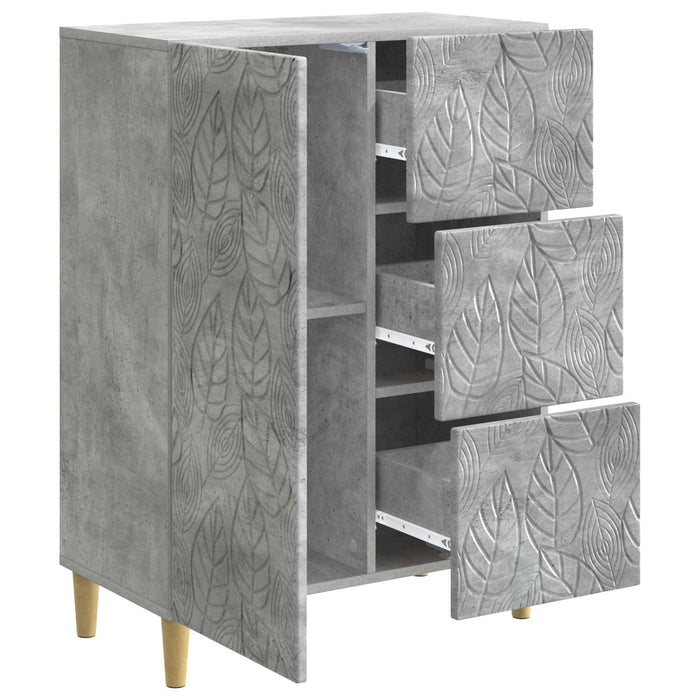 Bufet Gri Beton 66 x 34,5 x 90 cm Lemn prelucrat - WALTI WALTI