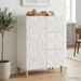 Bufet Alb foarte lucios 66 x 34,5 x 90 cm Lemn prelucrat - WALTI WALTI