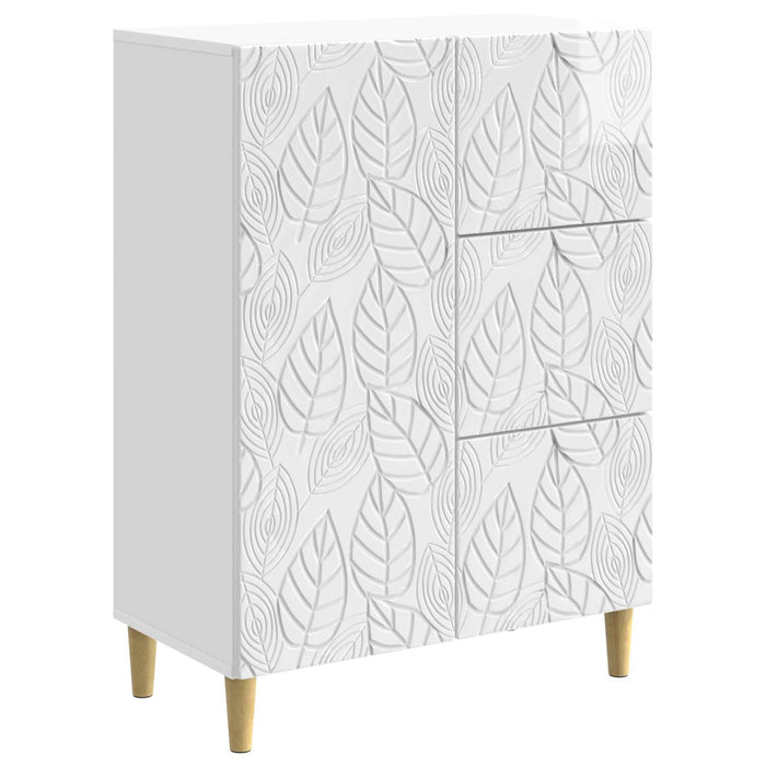 Bufet Alb foarte lucios 66 x 34,5 x 90 cm Lemn prelucrat - WALTI WALTI