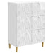 Bufet Alb foarte lucios 66 x 34,5 x 90 cm Lemn prelucrat - WALTI WALTI
