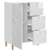 Bufet Alb foarte lucios 66 x 34,5 x 90 cm Lemn prelucrat - WALTI WALTI