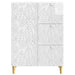 Bufet Alb foarte lucios 66 x 34,5 x 90 cm Lemn prelucrat - WALTI WALTI