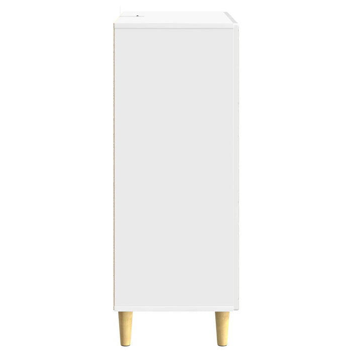 Bufet Alb foarte lucios 66 x 34,5 x 90 cm Lemn prelucrat - WALTI WALTI