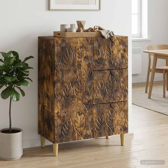 Bufet Stejar fumuriu 66 x 34,5 x 90 cm Lemn prelucrat - WALTI WALTI