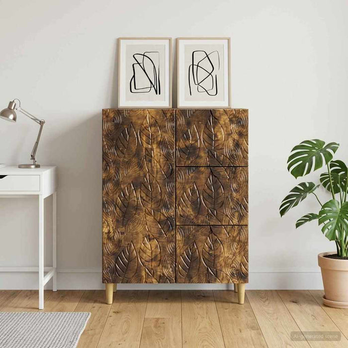 Bufet Stejar fumuriu 66 x 34,5 x 90 cm Lemn prelucrat - WALTI WALTI