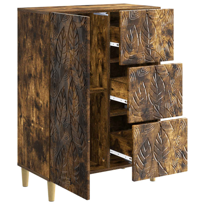 Bufet Stejar fumuriu 66 x 34,5 x 90 cm Lemn prelucrat - WALTI WALTI