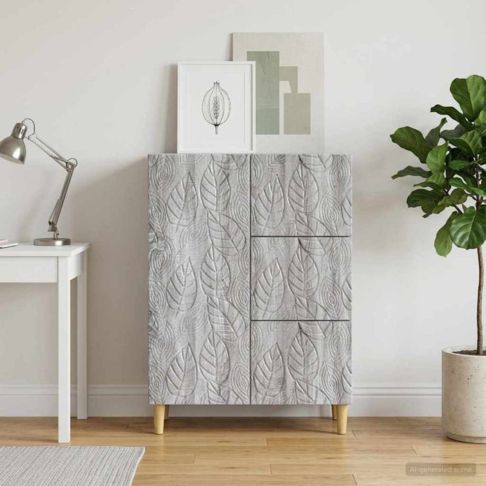 Bufet Sonoma gri 66 x 34,5 x 90 cm Lemn prelucrat - WALTI WALTI