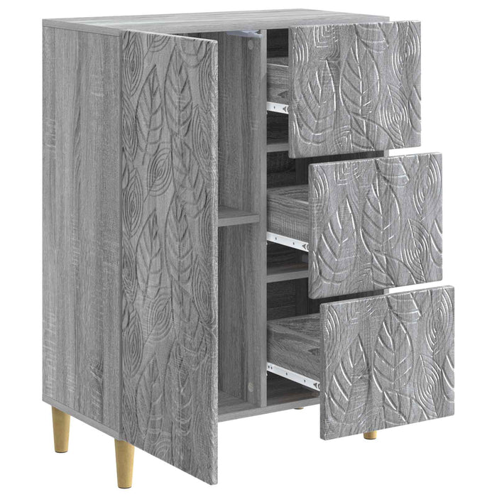 Bufet Sonoma gri 66 x 34,5 x 90 cm Lemn prelucrat - WALTI WALTI