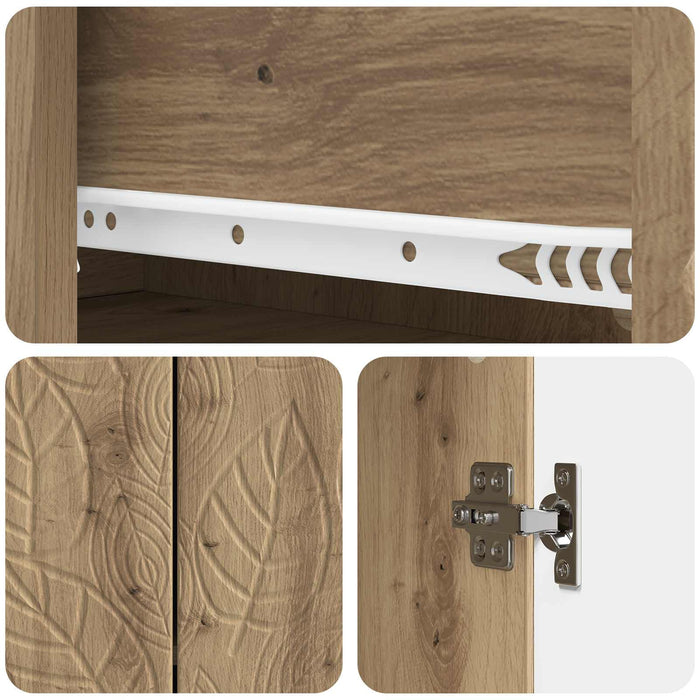 Bufet Stejar Artizanal 66 x 34,5 x 90 cm Lemn prelucrat - WALTI WALTI