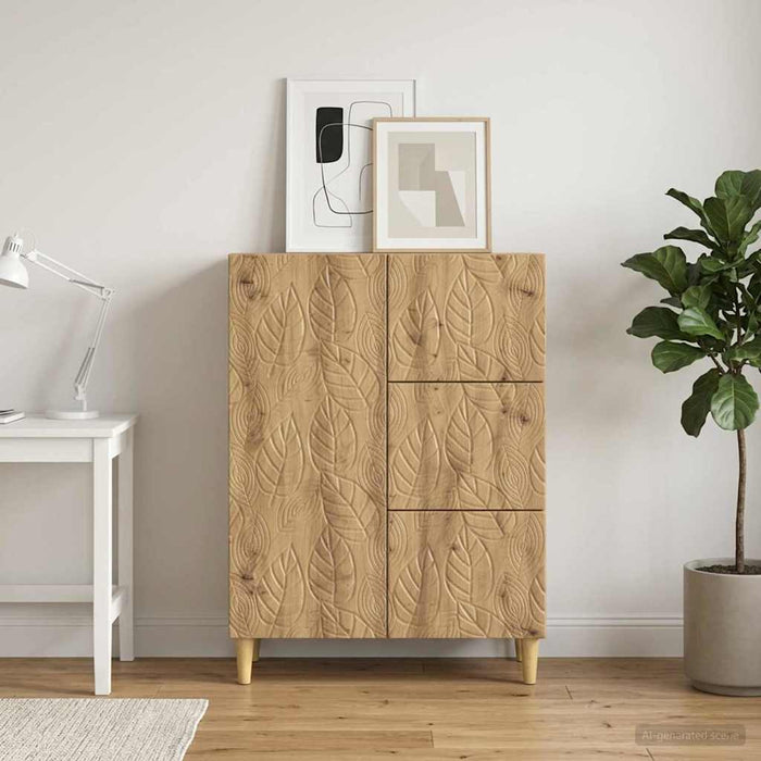 Bufet Stejar Artizanal 66 x 34,5 x 90 cm Lemn prelucrat - WALTI WALTI