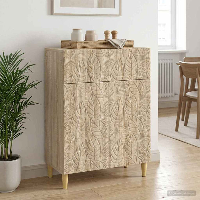 Bufet Stejar Sonoma 66 x 34,5 x 90 cm Lemn prelucrat - WALTI WALTI