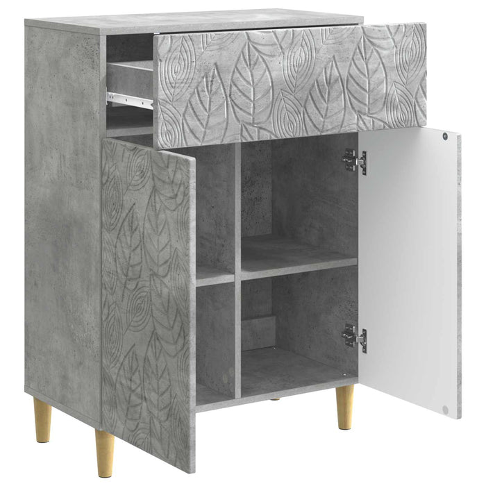 Bufet Gri Beton 66 x 34,5 x 90 cm Lemn prelucrat - WALTI WALTI