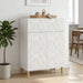 Bufet Alb foarte lucios 66 x 34,5 x 90 cm Lemn prelucrat - WALTI WALTI