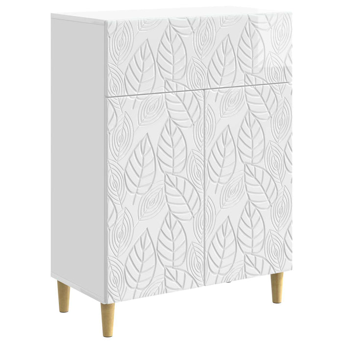 Bufet Alb foarte lucios 66 x 34,5 x 90 cm Lemn prelucrat - WALTI WALTI