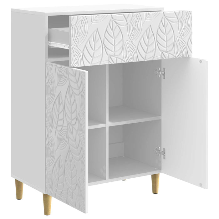 Bufet Alb foarte lucios 66 x 34,5 x 90 cm Lemn prelucrat - WALTI WALTI