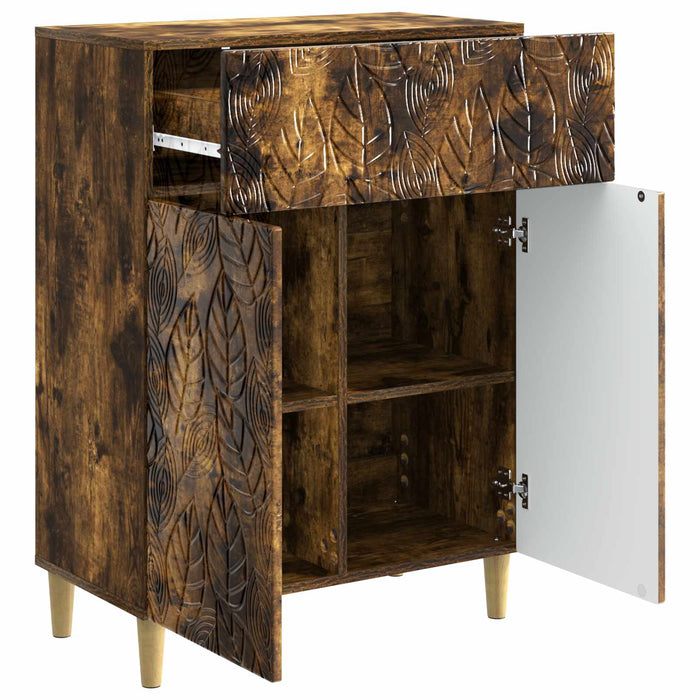 Bufet Stejar fumuriu 66 x 34,5 x 90 cm Lemn prelucrat - WALTI WALTI