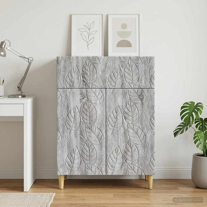 Bufet Sonoma gri 66 x 34,5 x 90 cm Lemn prelucrat - WALTI WALTI