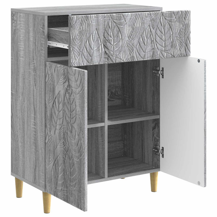 Bufet Sonoma gri 66 x 34,5 x 90 cm Lemn prelucrat - WALTI WALTI