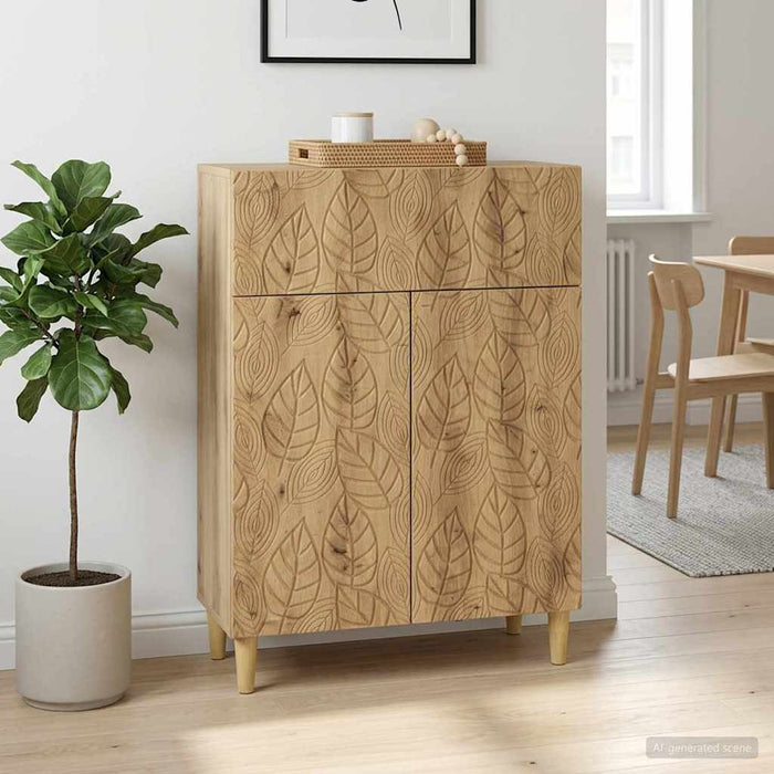 Bufet Stejar Artizanal 66 x 34,5 x 90 cm Lemn prelucrat - WALTI WALTI