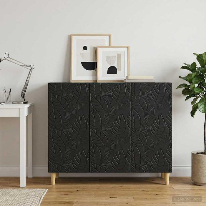 Bufet Negru 89 x 34,5 x 80 cm Lemn prelucrat - WALTI WALTI