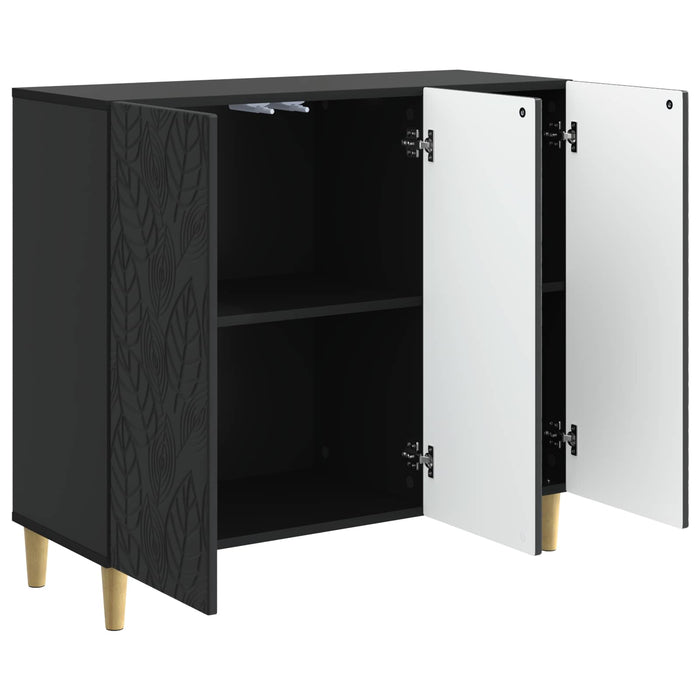 Bufet Negru 89 x 34,5 x 80 cm Lemn prelucrat - WALTI WALTI