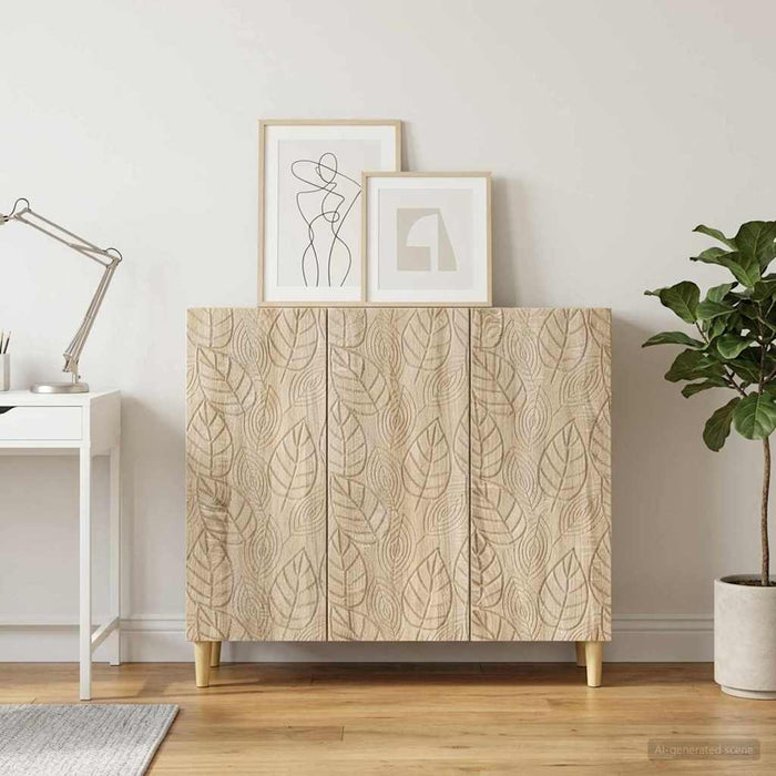 Bufet Stejar Sonoma 89 x 34,5 x 80 cm Lemn prelucrat - WALTI WALTI