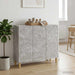 Bufet Gri Beton 89 x 34,5 x 80 cm Lemn prelucrat - WALTI WALTI