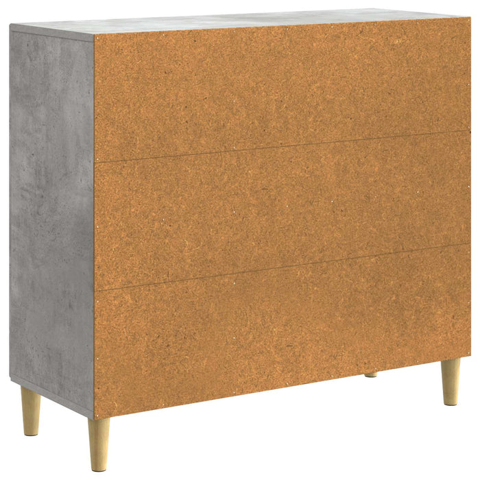 Bufet Gri Beton 89 x 34,5 x 80 cm Lemn prelucrat - WALTI WALTI