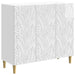 Bufet Alb foarte lucios 89 x 34,5 x 80 cm Lemn prelucrat - WALTI WALTI