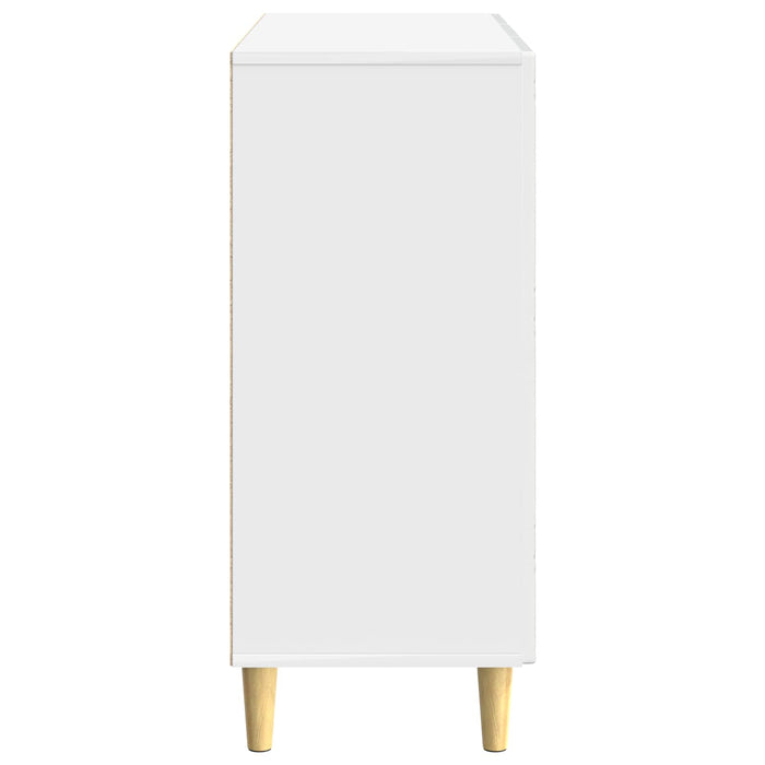 Bufet Alb foarte lucios 89 x 34,5 x 80 cm Lemn prelucrat - WALTI WALTI