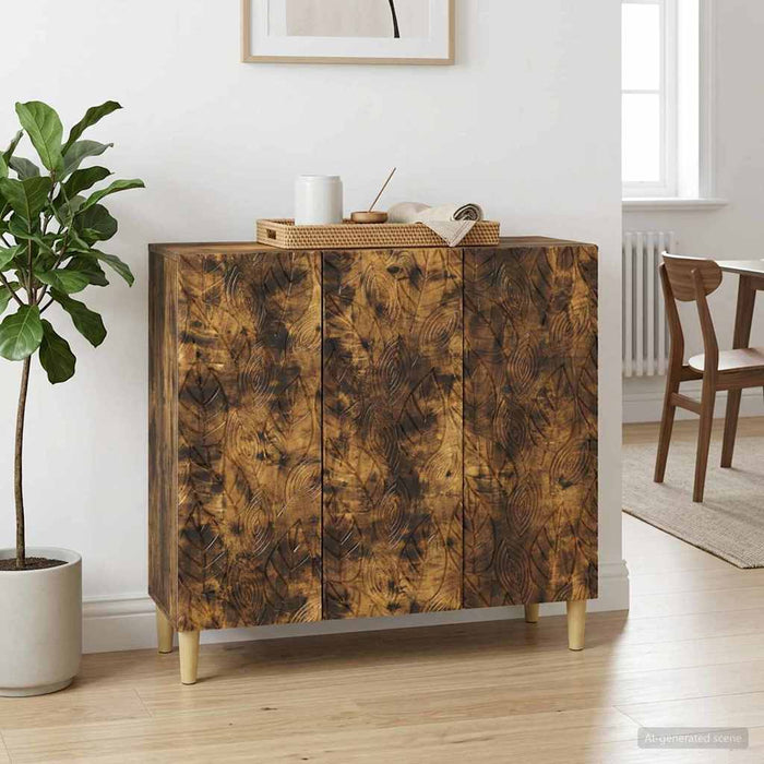 Bufet Stejar fumuriu 89 x 34,5 x 80 cm Lemn prelucrat - WALTI WALTI
