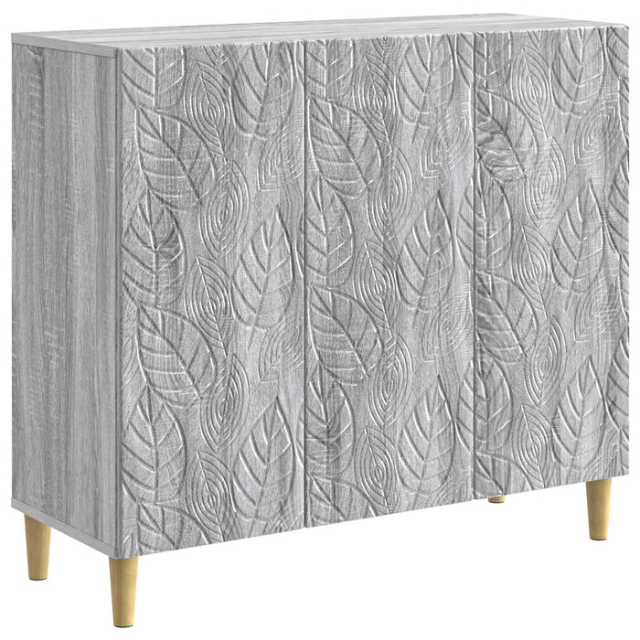 Bufet Sonoma gri 89 x 34,5 x 80 cm Lemn prelucrat - WALTI WALTI