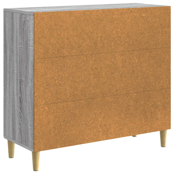 Bufet Sonoma gri 89 x 34,5 x 80 cm Lemn prelucrat - WALTI WALTI