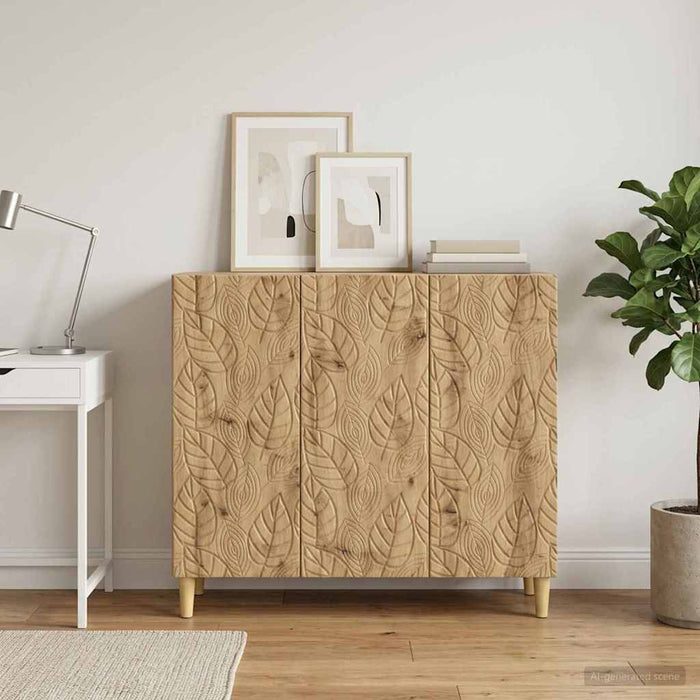 Bufet Stejar Artizanal 89 x 34,5 x 80 cm Lemn prelucrat - WALTI WALTI
