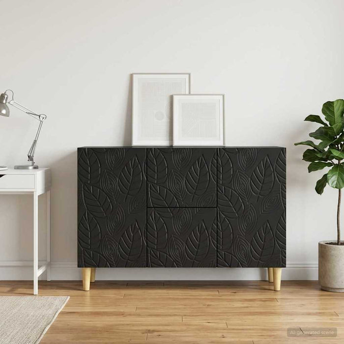 Bufet Negru 89 x 34,5 x 60 cm Lemn prelucrat - WALTI WALTI