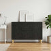 Bufet Negru 89 x 34,5 x 60 cm Lemn prelucrat - WALTI WALTI