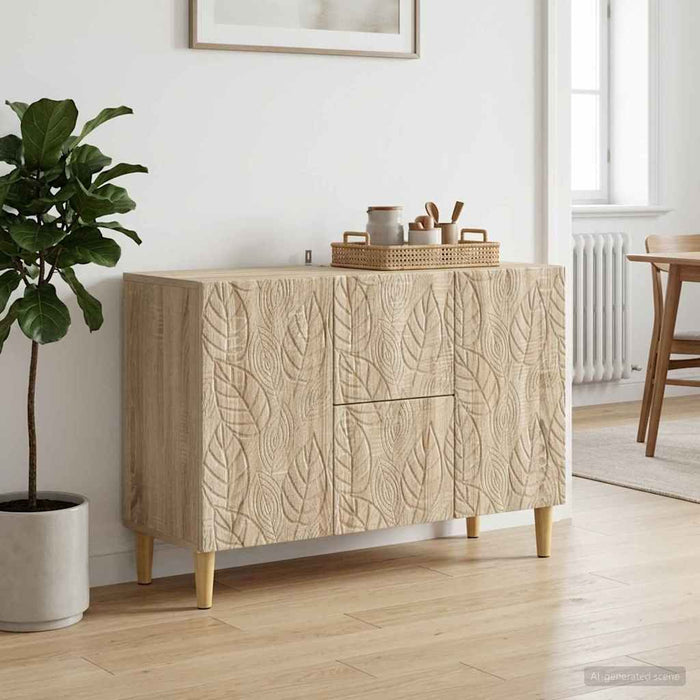 Bufet Stejar Sonoma 89 x 34,5 x 60 cm Lemn prelucrat - WALTI WALTI