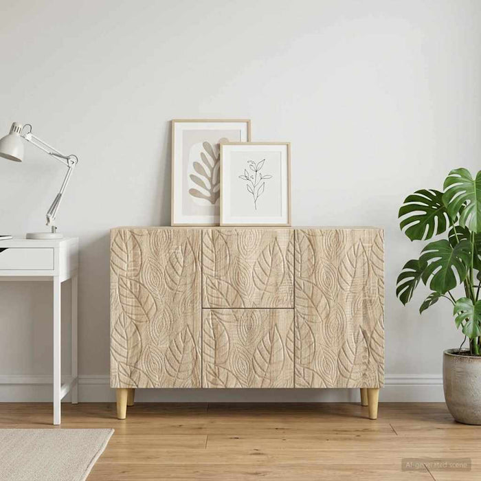 Bufet Stejar Sonoma 89 x 34,5 x 60 cm Lemn prelucrat - WALTI WALTI
