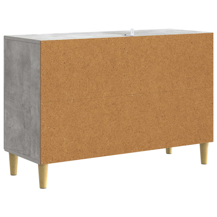 Bufet Gri Beton 89 x 34,5 x 60 cm Lemn prelucrat - WALTI WALTI