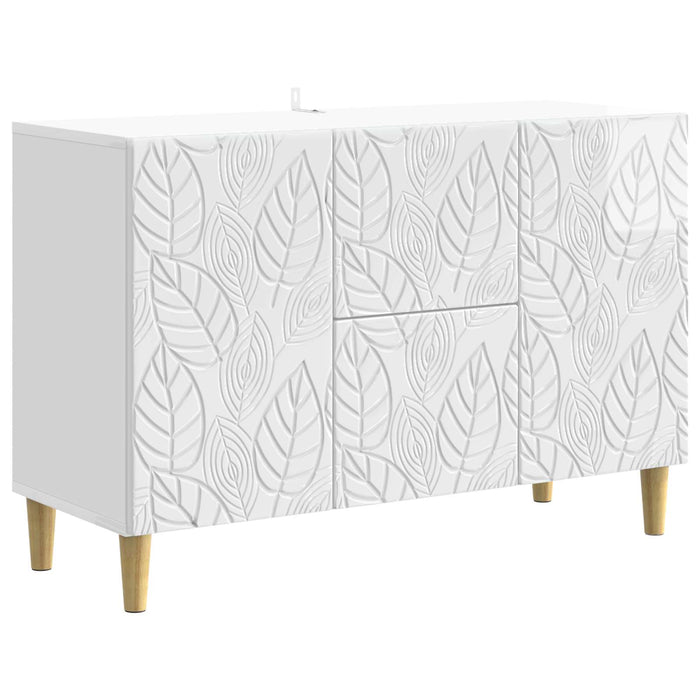 Bufet Alb foarte lucios 89 x 34,5 x 60 cm Lemn prelucrat - WALTI WALTI