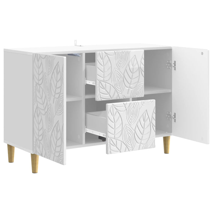 Bufet Alb foarte lucios 89 x 34,5 x 60 cm Lemn prelucrat - WALTI WALTI