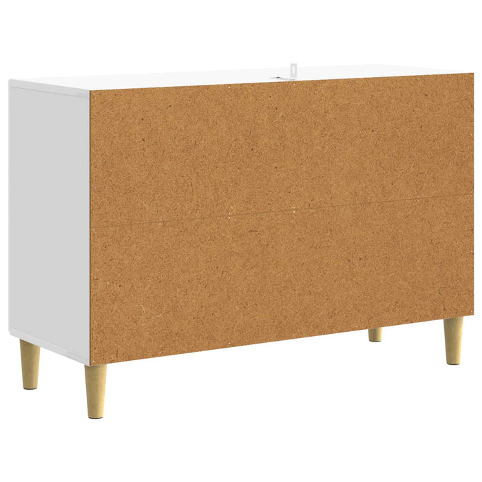 Bufet Alb foarte lucios 89 x 34,5 x 60 cm Lemn prelucrat - WALTI WALTI