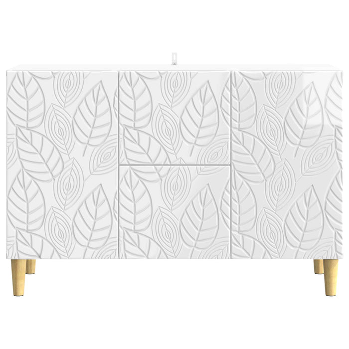 Bufet Alb foarte lucios 89 x 34,5 x 60 cm Lemn prelucrat - WALTI WALTI