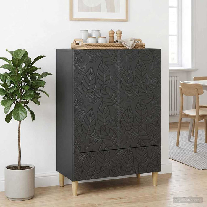 Bufet Negru 66 x 34,5 x 95 cm Lemn prelucrat - WALTI WALTI