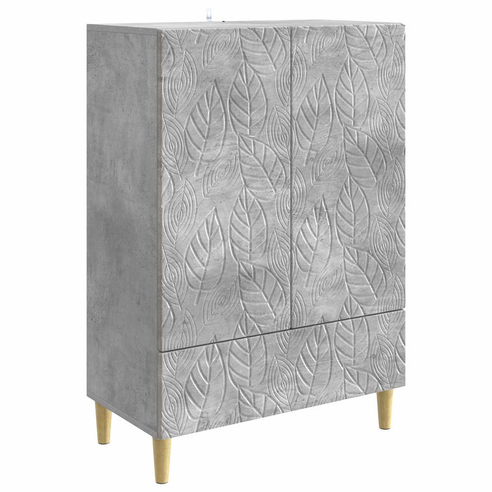 Bufet Gri Beton 66 x 34,5 x 95 cm Lemn prelucrat - WALTI WALTI